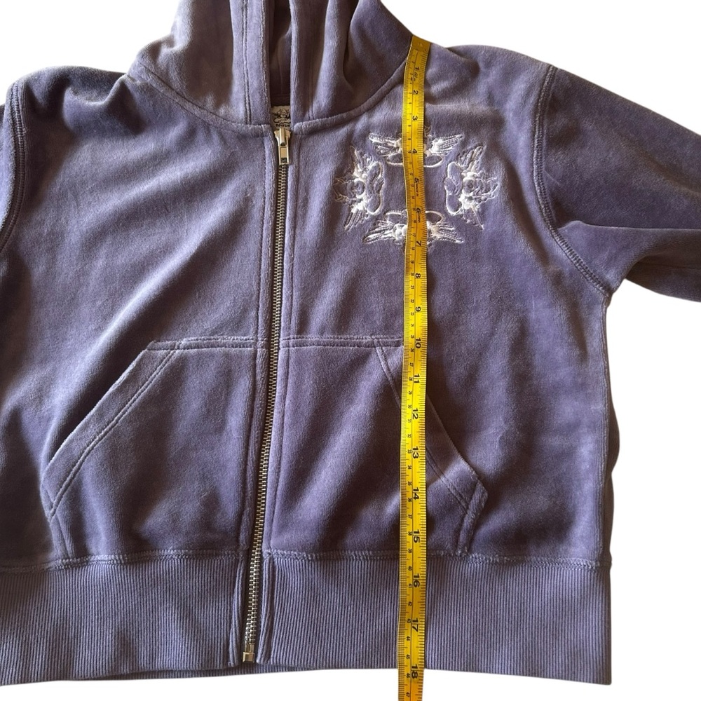 BOYS LIE Let It Grow hoodie New/tags Purple Revolve velvet graphic womens sz M/L - Picture 9 of 15